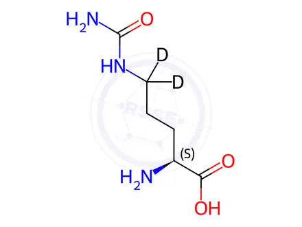 Chemical structure of L-Citrulline-d2