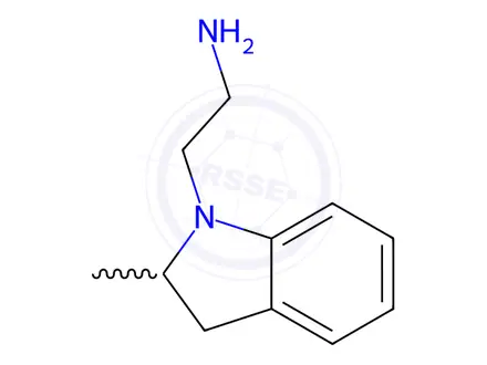 Chemical structure of 2-(2-methyl-2,3-dihydro-1H-indol-1-yl)ethanamine dihydrochloride