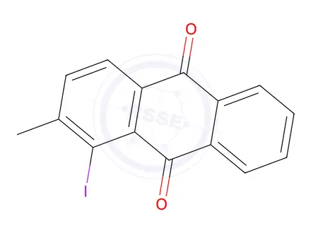Chemical structure of 1-Iodo-2-methylanthracene-9,10-dione