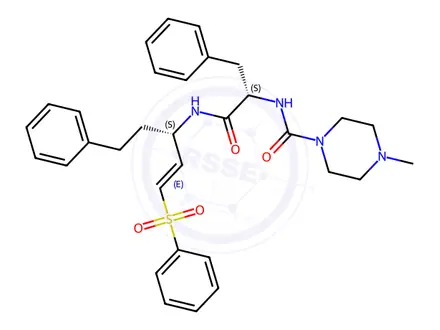 Chemical structure of K11777, >98%