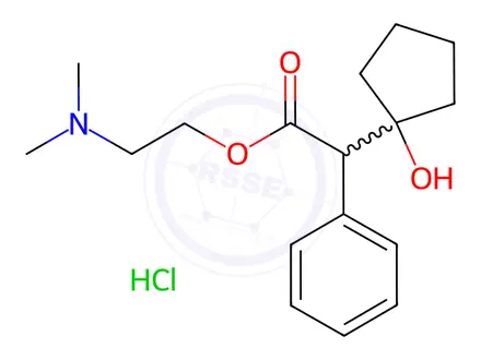 Chemical structure of Cyclopentolate Hydrochloride