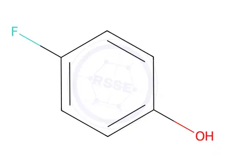 Chemical structure of 4-Fluorophenol