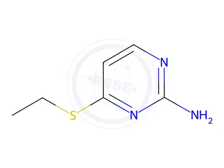 Chemical structure of 4-ethylsulfanylpyrimidin-2-amine