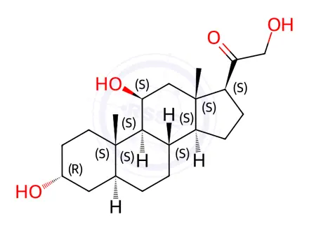 Chemical structure of Allotetrahydrocorticosterone