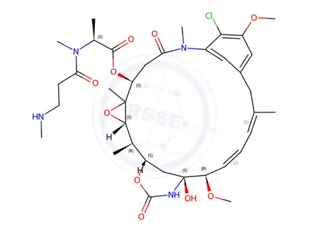 Chemical structure of Maytansinoid B