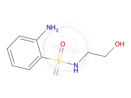 Chemical structure of 2-Amino-N-(2-hydroxyethyl)benzenesulfonamide