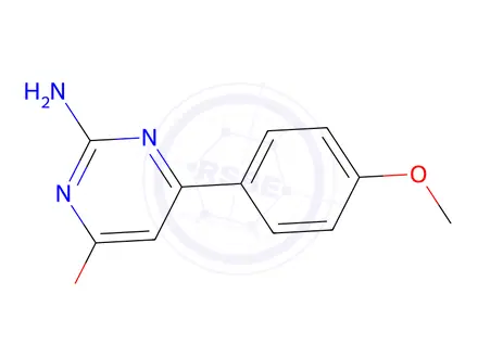 Chemical structure of 2-amino-6-(4-methoxyphenyl)pyrimidin-4-ol
