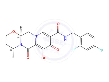 Chemical structure of Dolutegravir