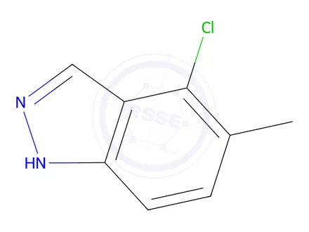 Chemical structure of 4-Chloro-5-methyl-1H-indazole