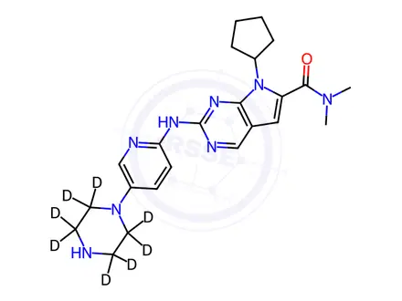 Chemical structure of Ribociclib-d8