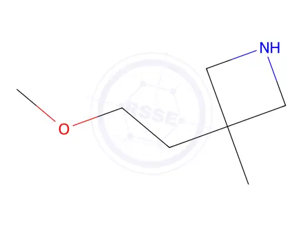 Chemical structure of 3-(2-methoxyethyl)-3-methylazetidine