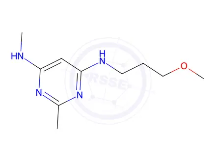 Chemical structure of n4-(3-methoxypropyl)-n6,2-dimethylpyrimidine-4,6-diamine