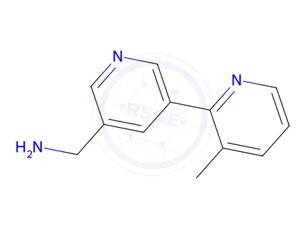 Chemical structure of (3-Methyl-[2,3'-bipyridin]-5'-yl)methanamine