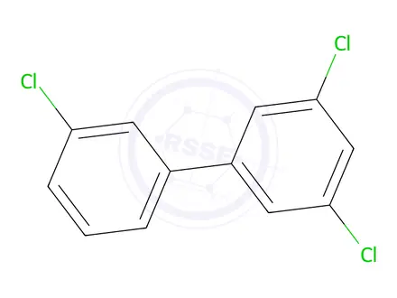 Chemical structure of 3,3',5-Trichlorobiphenyl