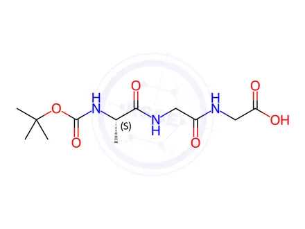 Chemical structure of BOC-ALA-GLY-GLY-OH
