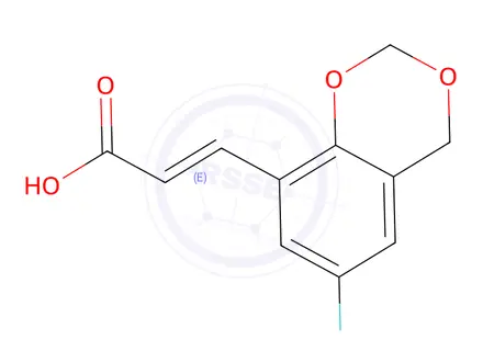 Chemical structure of (2e)-3-(6-Fluoro-2,4-dihydro-1,3-benzodioxin-8-yl)prop-2-enoic acid