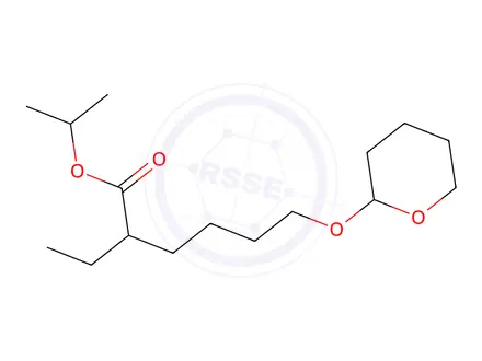 Chemical structure of 2-Ethyl-6-tetrahydropyranoxy-1-hexanoic Acid Isopropyl Ester