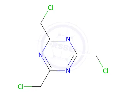 Chemical structure of 2,4,6-Tris(chloromethyl)-1,3,5-triazine