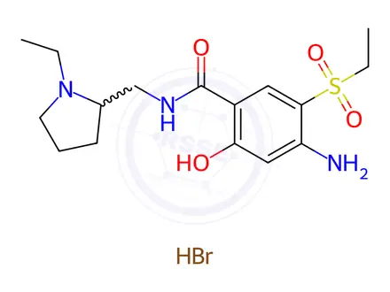 Chemical structure of Amisulpride EP Impurity B Hydrobromide
