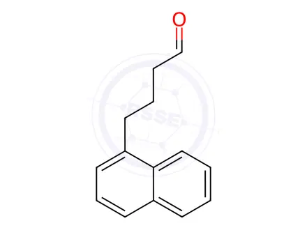 Chemical structure of 4-(Naphthalen-1-yl)butanal