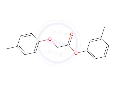 Chemical structure of 3-methylphenyl (4-methylphenoxy)acetate