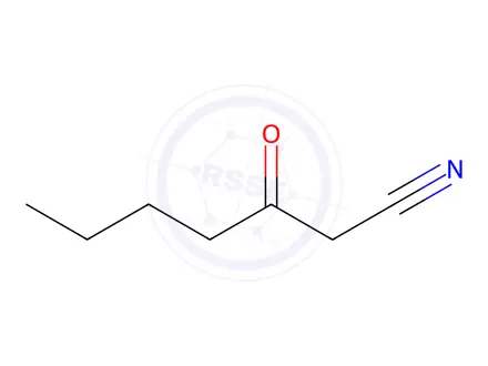 Chemical structure of 3-Oxoheptanenitrile