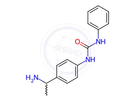 Chemical structure of N-[4-(1-aminoethyl)phenyl]-N’-phenylurea
