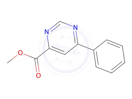Chemical structure of methyl 6-phenylpyrimidine-4-carboxylate