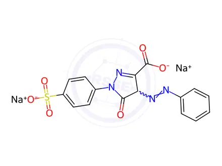 Chemical structure of Tartrazine Impurity 3(sodium salt)