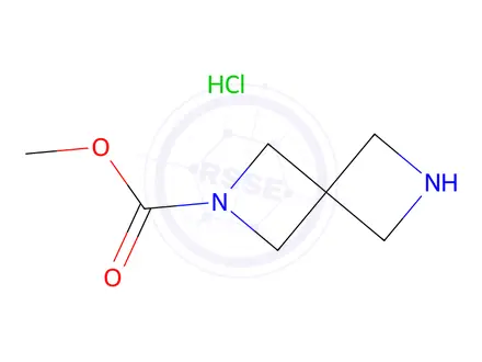 Chemical structure of Methyl 2,6-diazaspiro[3.3]Heptane-2-carboxylate hydrochloride