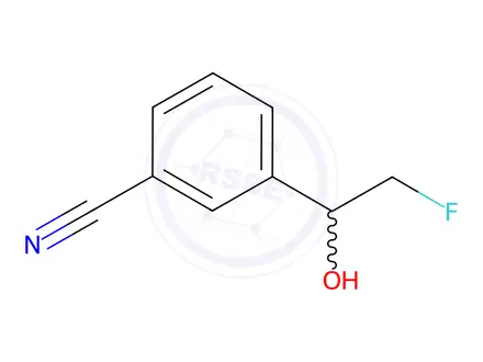 Chemical structure of 3-(2-fluoro-1-hydroxyethyl)benzonitrile