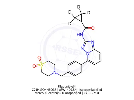 Chemical structure of Filgotinib-d4