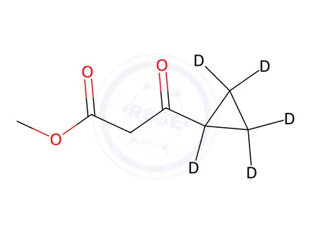 Chemical structure of 3-Cyclopropyl-3-oxopropanoic-d5 Acid Methyl Ester