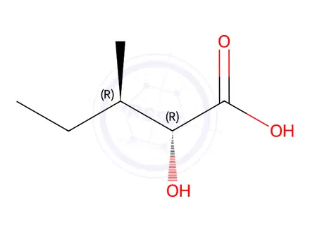 Chemical structure of (2S,3S)-2-HYDROXY-3-METHYLPENTANOIC ACID