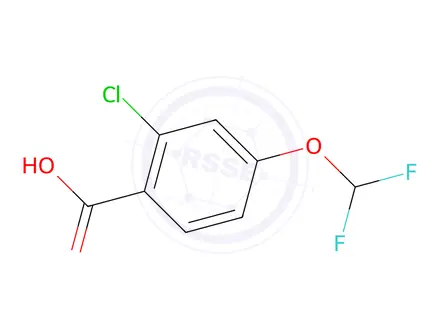 Chemical structure of 2-Chloro-4-(difluoromethoxy)benzoic acid