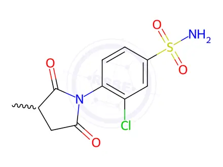 Chemical structure of 3-Chloro-4-(3-methyl-2,5-dioxopyrrolidin-1-yl)benzenesulfonamide