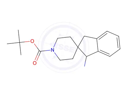 Chemical structure of Tert-butyl 1-amino-1,3-dihydrospiro[indene-2,4'-piperidine]-1'-carboxylate
