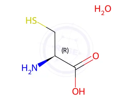Chemical structure of L-Cysteine hydrate