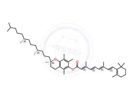 Chemical structure of d-α-Tocopheryl Retinoate