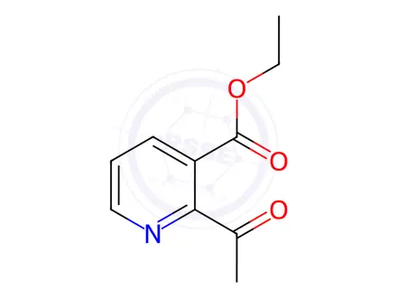 Chemical structure of ethyl 2-acetylpyridine-3-carboxylate