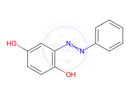 Chemical structure of 2-Phenylazo-1,4-benzenediol