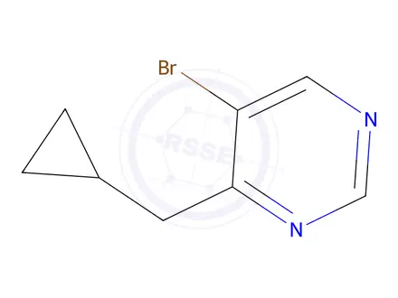 Chemical structure of 5-bromo-4-(cyclopropylmethyl)pyrimidine
