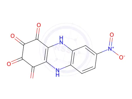 Chemical structure of 2,3-Dihydroxy-7-nitro-1,4-phenazinedione