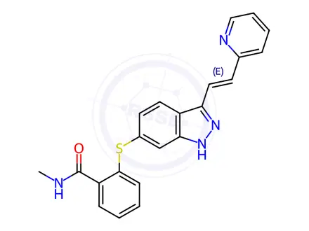 Chemical structure of Axitinib