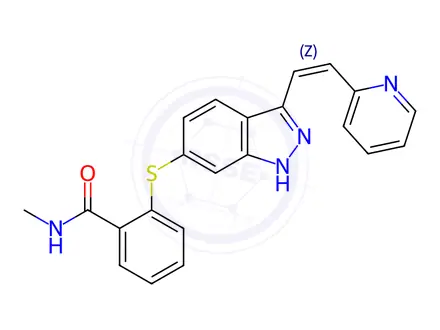 Chemical structure of (Z)-Axitinib
