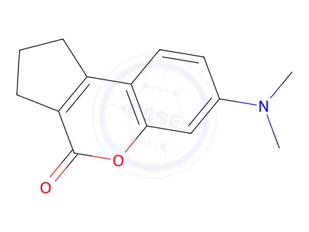 Chemical structure of Coumarin 138, 95%