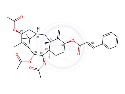 Chemical structure of 2,7-Dideacetoxytaxinine J