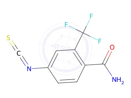 Chemical structure of 4-isothiocyanato-2-(trifluoromethyl)benzamide