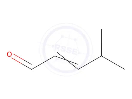 Chemical structure of 4-Methyl-2-pentenal