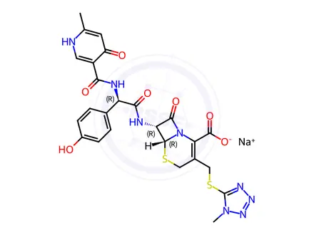 Chemical structure of Cefpiramide sodium